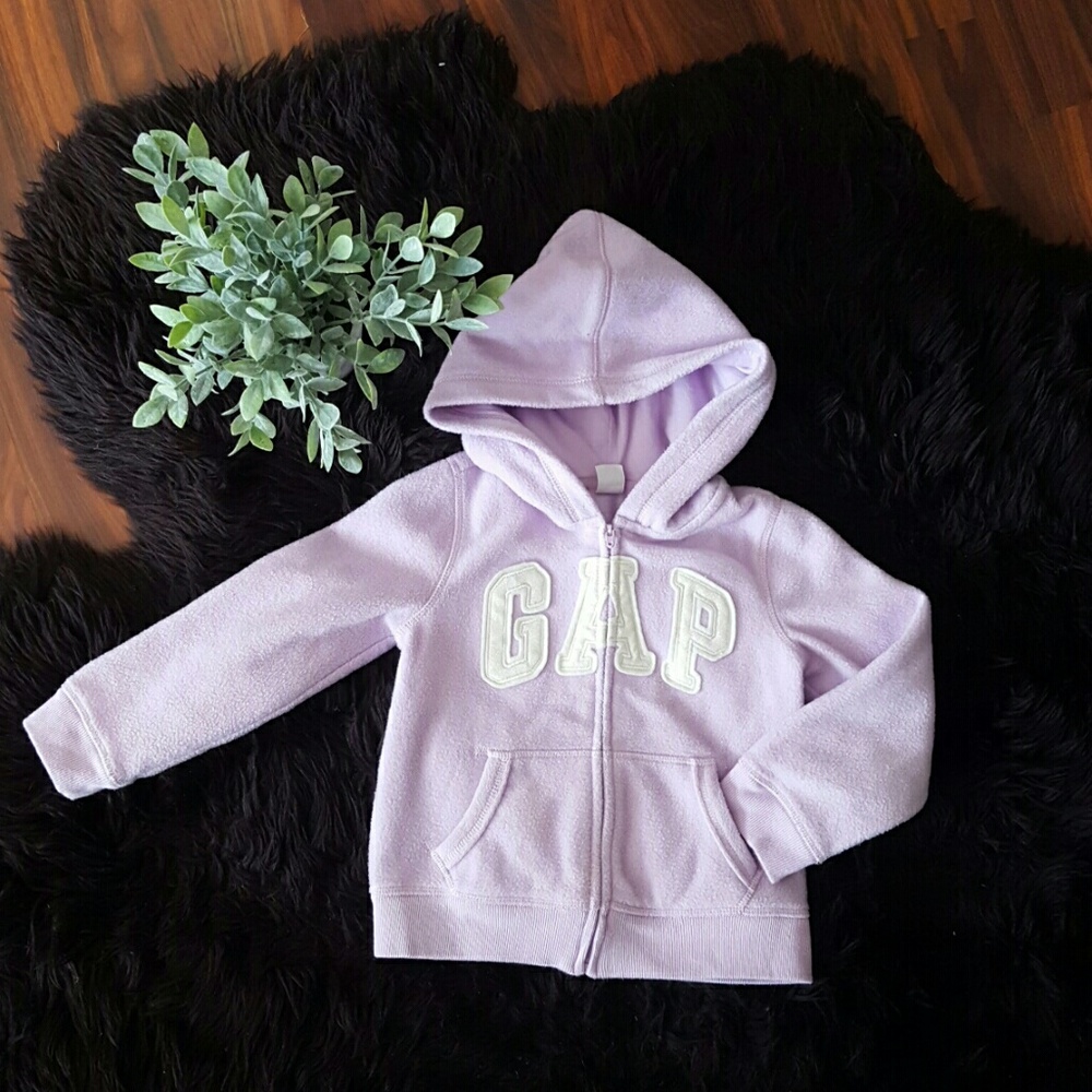 Baby Gap toddler girls logo hoodie zipper hood